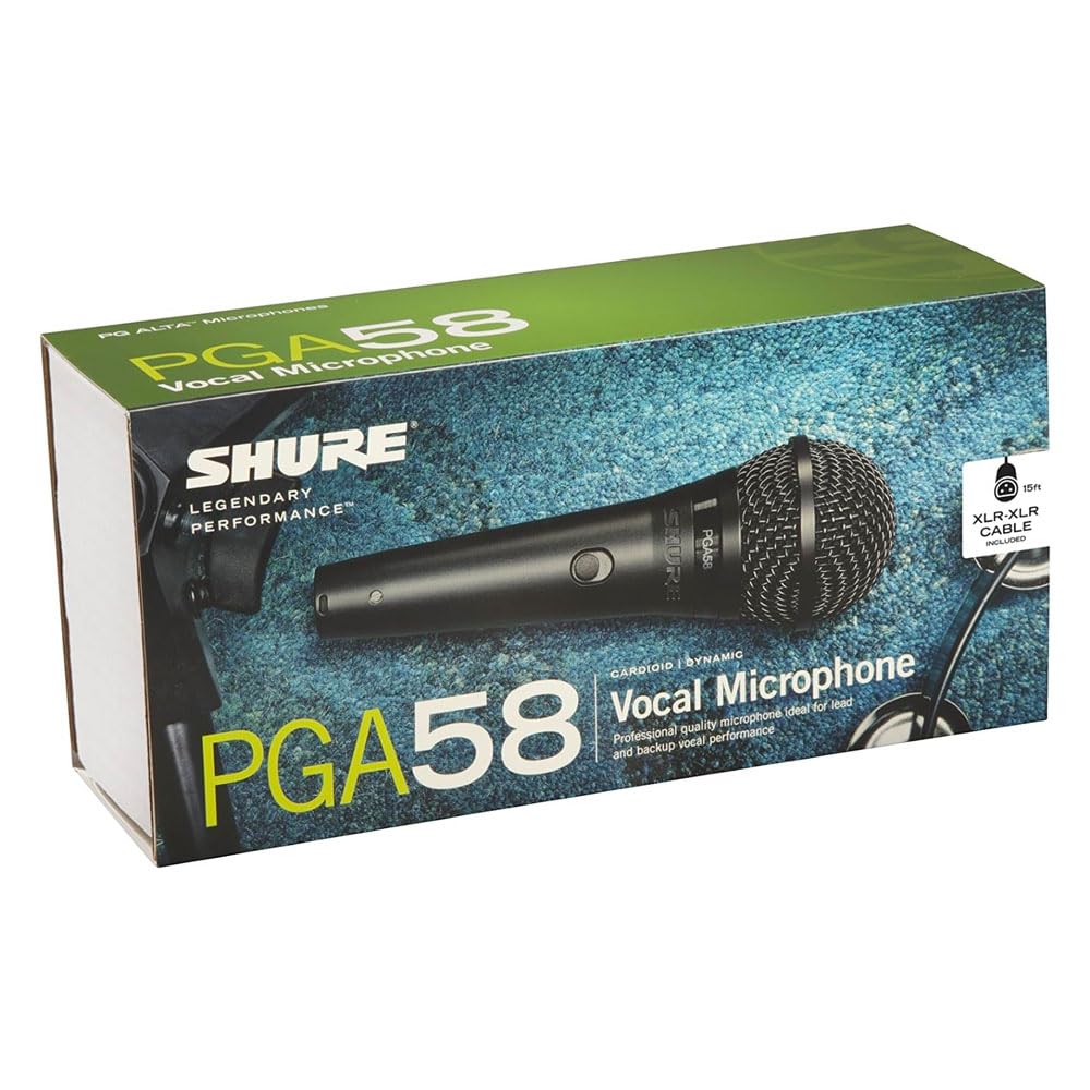 Dynamický vokální mikrofon SHURE s XLR kabelem PGA58-XLR []