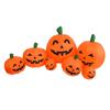 Cloth 7pcs Inflatable Halloween Pumpkin Conjoined Halloween Decoration  Thanksgiving