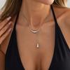 French Vintage New Long Necklace – Minimalist Personalized Design, Women’s Adjustable Elegant Jewelry, Daily To Evening Versatile