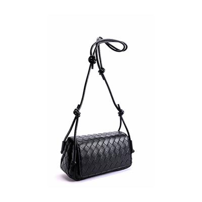Handwoven Bag Mobile Phone Bag Small Square Bag Women's Cowhide Casual Fashion Shoulder Bag Versatile Shoulder Messenger Bag
