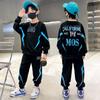 Kids Clothes Boys Spring Pullover & Sport Pants 2 Pieces Suit Teenage Boy Trendy Letter Tracksuit Sweatshirt Outfit