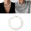 Fashion Wedding Pearl Necklace for Women Lady Collar Chain Anniversary Jewelry