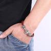 New Stainless Steel Anchor Bracelet Men's Jewelry Punk Black Woven Genuine Leather Bracelet Charm Vintage Gifts