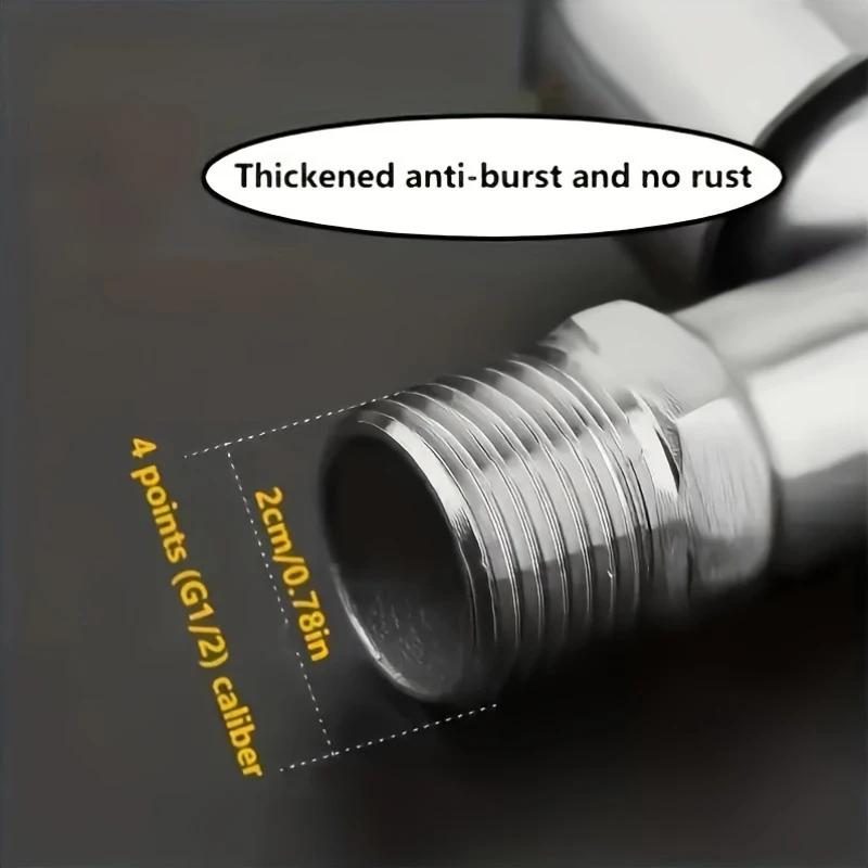 Waschmaschinenhahn G1/2-Anschluss, leicht zu öffnender/schließender Kompressionsventil-Einlochmontagehahn, modernes Design