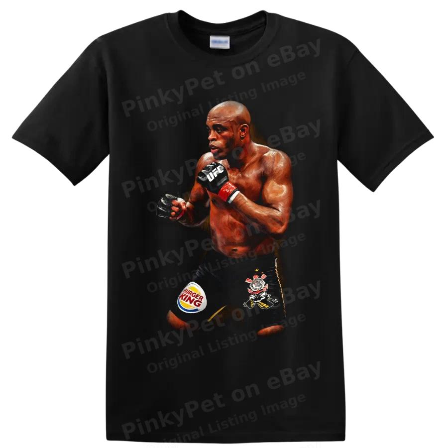 Anderson Silva MMA Fighter T Shirt Martial Arts Combat Sports Graphic Fan Tee