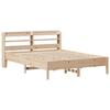 VidaXL Cadre de lit avec tête de lit 135x190 cm bois de pin massif, lit, meuble de chambre à coucher, lit en bois, lit 3306903