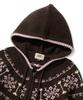 Cgp (Women) Nordic Pattern Hooded Knit Zip-Up_Brown