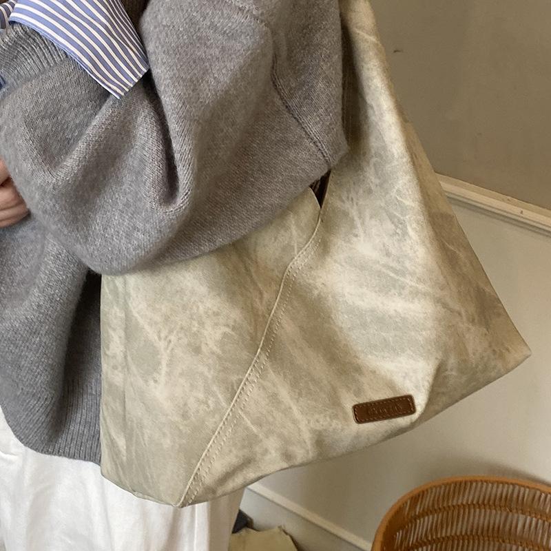 Casual suede large-capacity bag women's new autumn commuting simple and fashionable shoulder bag tote bag