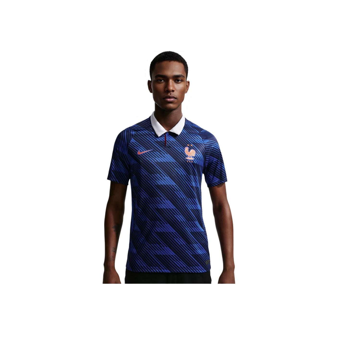 

Nike France 2026 Stadium Home Game Royal/Blackened Blue/White/Metallic Copper Men Tops IB5300-480 XL