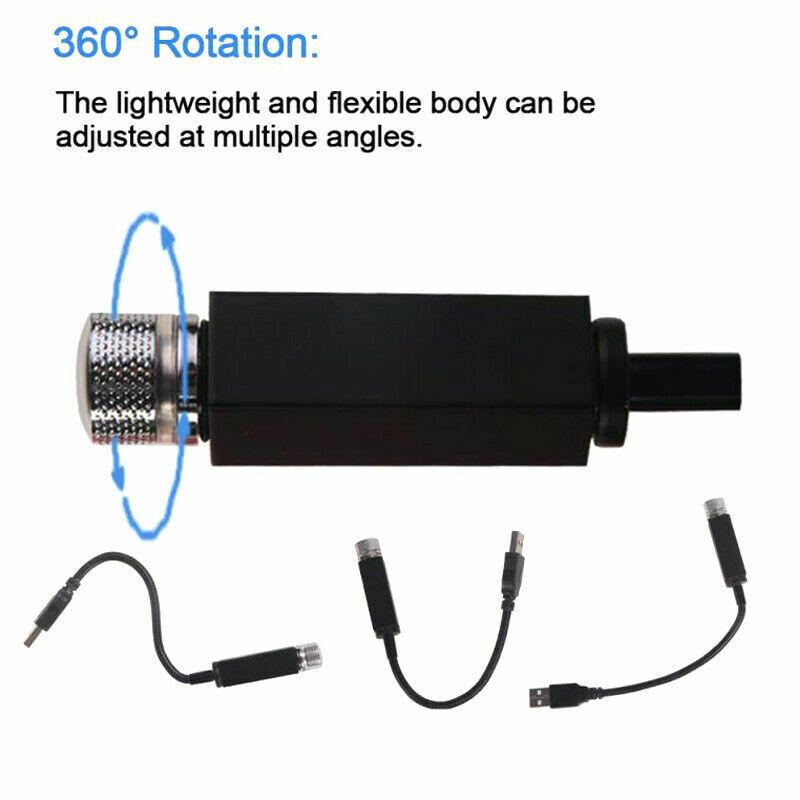 Mini 5V USB Car Roof Star Projector LED Starry Sky Night Light Atmosphere Galaxy Lamp Romantic Ceiling Decoration For Room Party