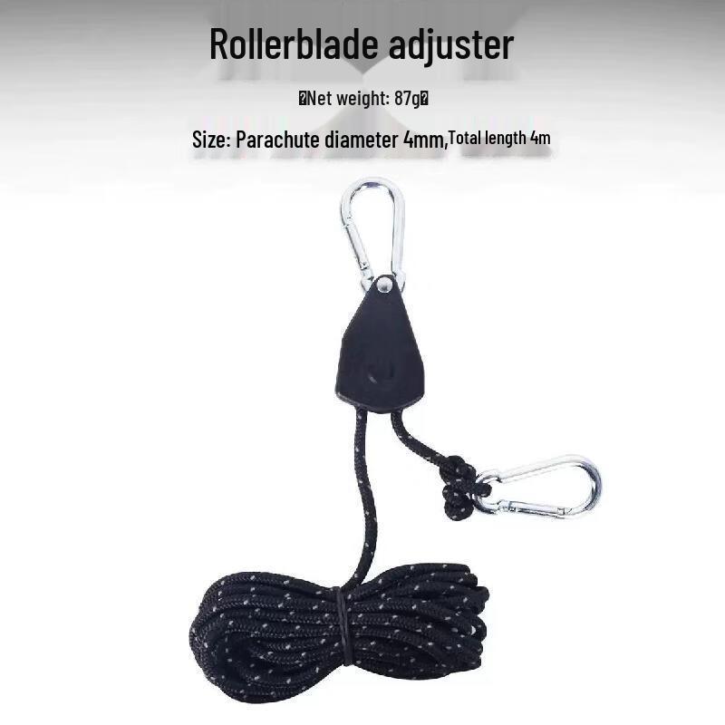 Adjustable Tent & Canopy Guy Ropes with Metal Pulley 5-pack