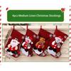 3/4Pcs Christmas Stockings Santa Snowman Hanging Xmas Tree Socks Ornaments Christmas Decor For Home New Year Candy Navidad Gift