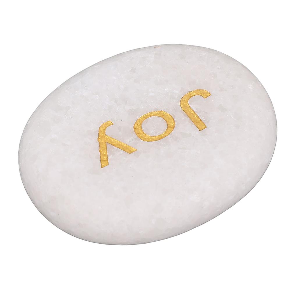 Inspirational Stone Engraved Letters Marble Stone for Encouragement Decoration Holiday Present