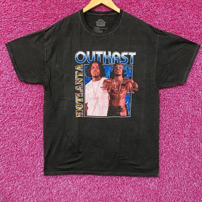 Camiseta Retro con Diseño Gráfico Outkast Hotlanta Talla Grande