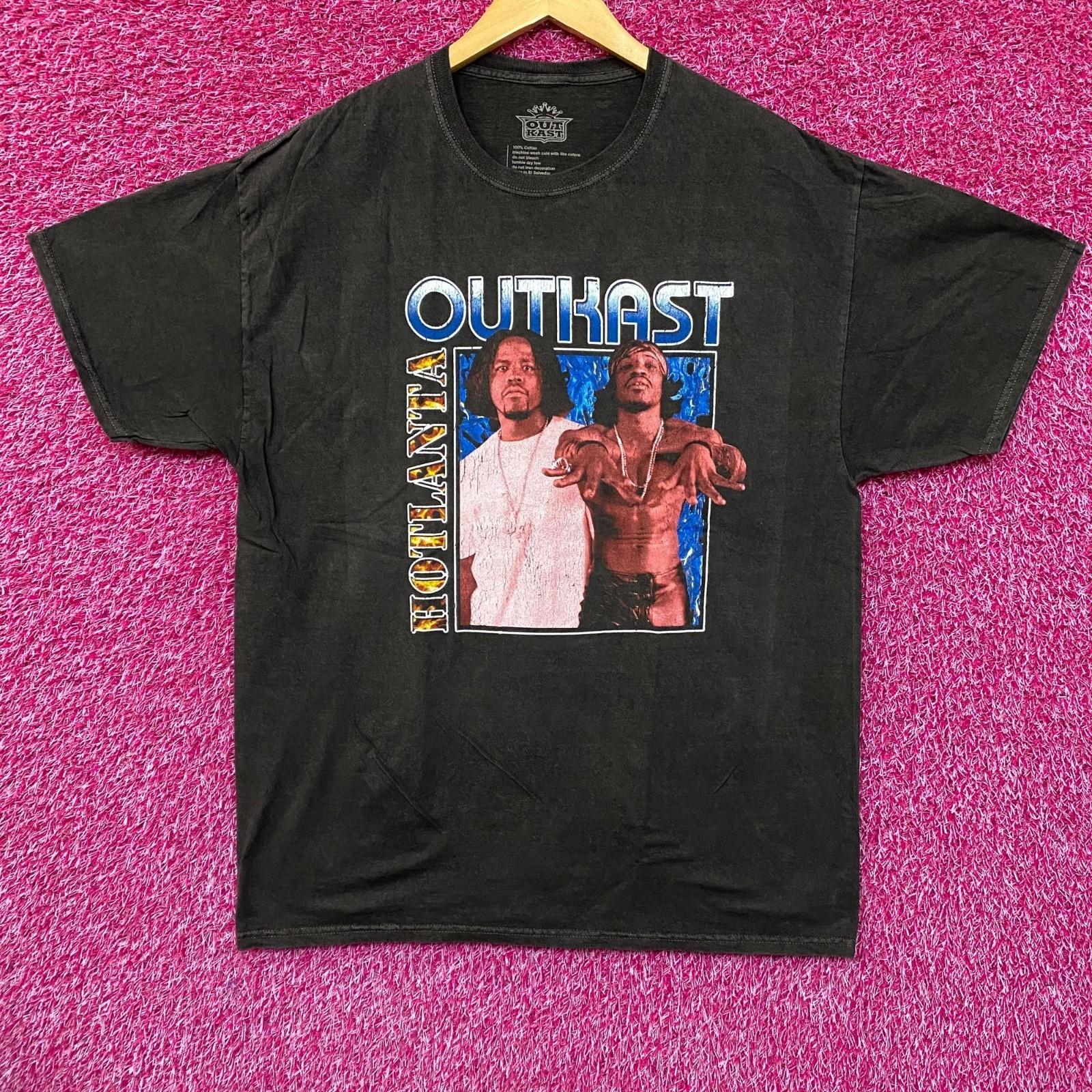 Outkast Hotlanta Retro Graphic Design T-Shirt Large L