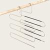 Stainless Steel S-Shaped Multi-Layer Non-Slip Trouser Rack for Home Wardrobe Storage