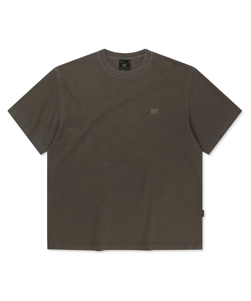 BROWNBREATH Tag Pigment Tee - Brown