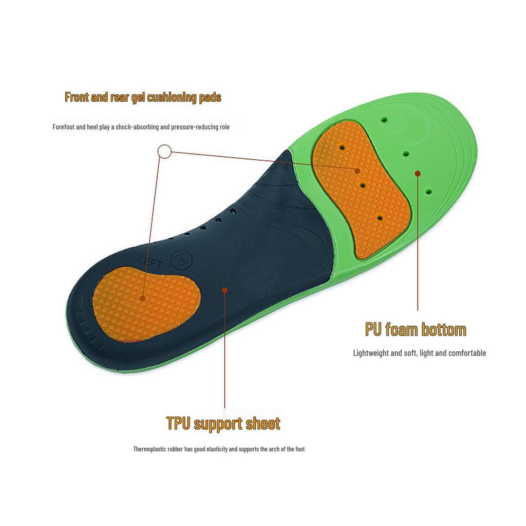 Adult Arch Support Orthopedic Insole - Shock Absorbing & Breathable Massage for Flat Feet