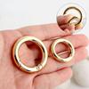 10 Pack Spring Rings Round Hook Accessories DIY Crafts Supplies Alloy Material for Jewelry Making and Bag Embellishments