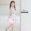 Lilyputty Color Cone Dress  White 