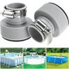 New 1.25 to 1.5 Pool Hose Adapter With Adjustment Hoop Type B Pool Hose Connector Rubber Metal Pool Filter Pumps Adapters