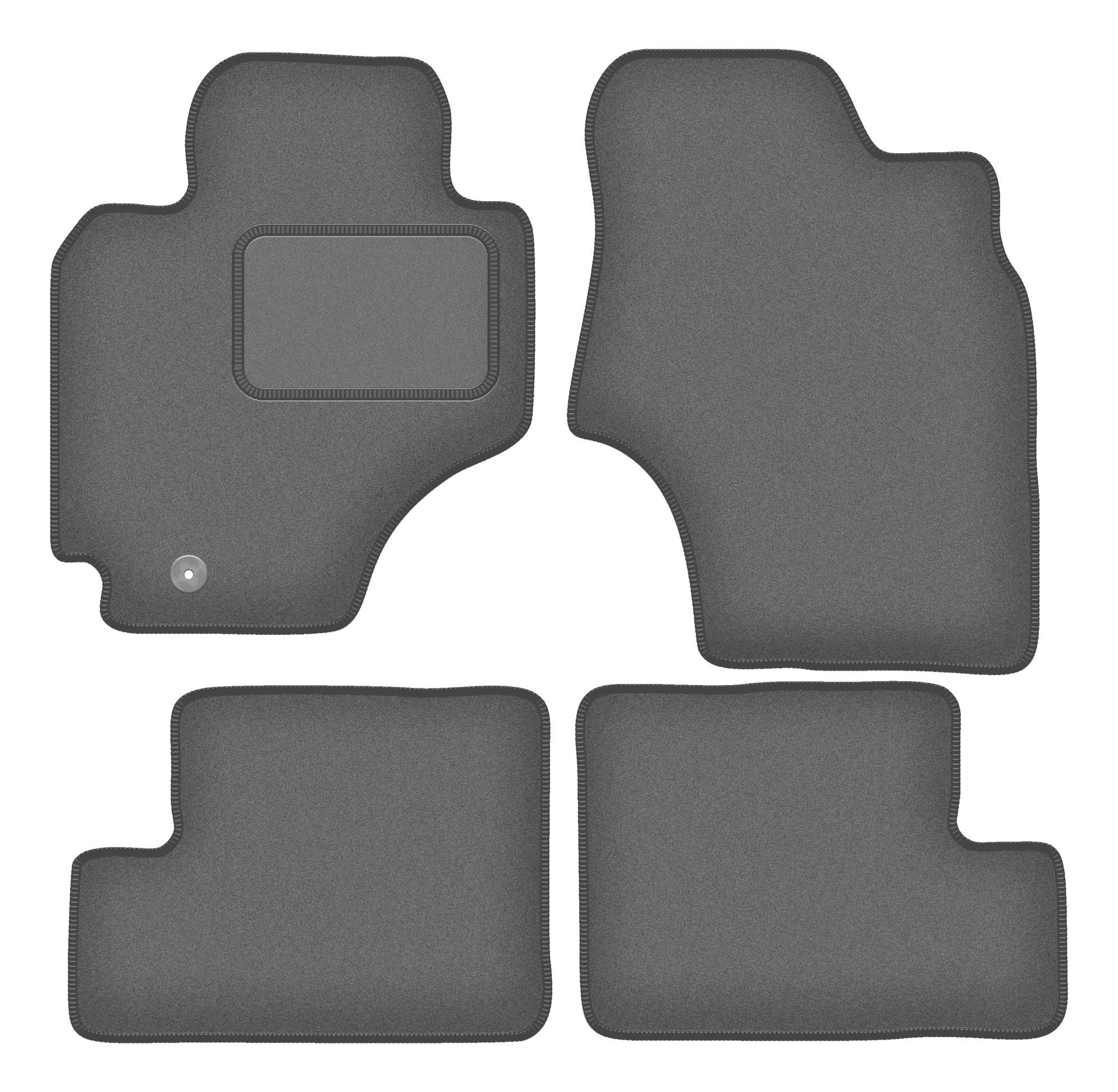 Velour graphite car mats for: Toyota RAV4 II SUV 5-door (2000-2003)