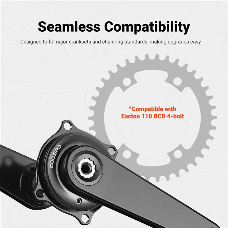 COOSPO S10 Spider Bike Power Meter Easton 110 BCD 4-bolt High-Precision for Road Bicycle Lightweight