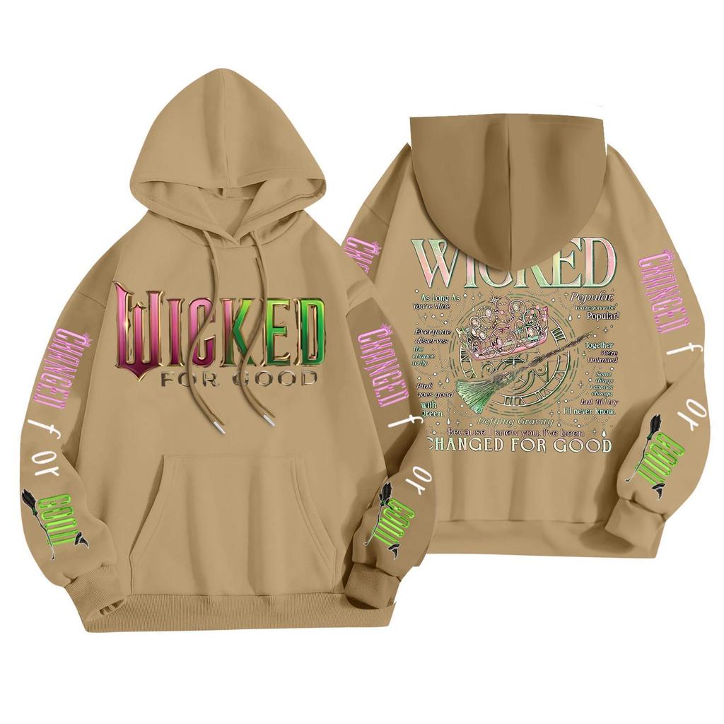 Women's Fashionable Casual Hooded Long Sleeved Printed Sweatshirt