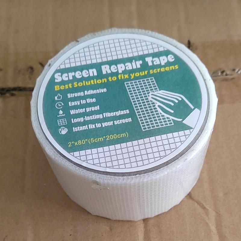 

Window Screen Repair Tape Screen Repair Kit for Windows or Doors Strong Adhesive Screen Patch Fiberglass Screen Tape Mesh Repair 5 x 200cm белый