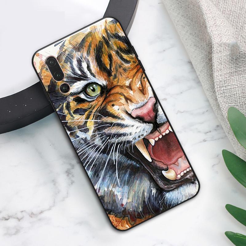 Ferocious Tiger Animal Case For Huawei Nova Y73 Y72 Y70 Y90 Y60 Y61 Y91 12s 12i 11i 8i 9 10 SE P40 Lite P60 P30 Pro