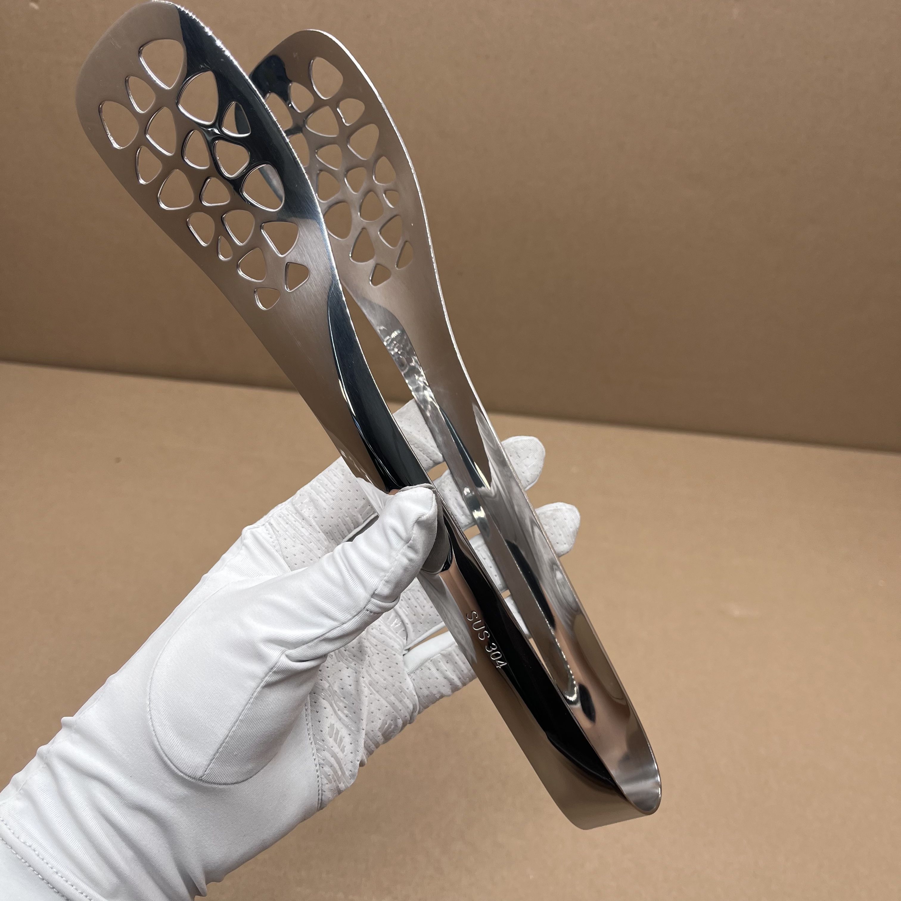 

304 Stainless Steel Steakhouse Grade Home BBQ Food Tongs Kitchen Bread Anti-Scalding Food Clip