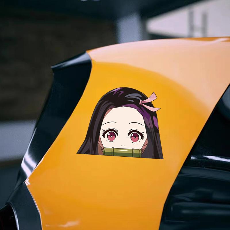 Anime Secondary JDM Reflective Car Stickers Waterproof Body Cover Marks Stickers Decorative Car Stickers Accessories