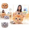 Cute And Creative 3d Cat Head Cushion Soft Plush Alien Cat Pillow Gift
