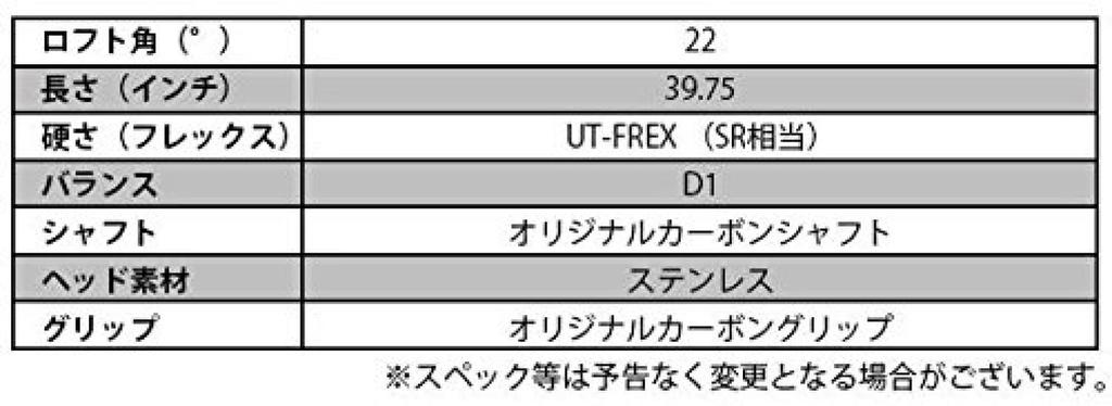 TRIAL Utility DH-U POWER BILT Citation DH-U Utility U5 22 Degree Carbon Men's Right Loft: 22 Degree Flex: SR