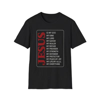 Jesus My God Shirt, Christian Apparel Unisex Tee, Religious Graphic Tee,
