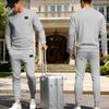 Men's Casual Tracksuit Long Sleeve Crew Neck Fashion Sweatshirt Jogger Pants Set