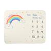 Baby Monthly Blanket Newborn Infant Cartoon Cute Soft Blanket Photography Props AccessoryBlanket