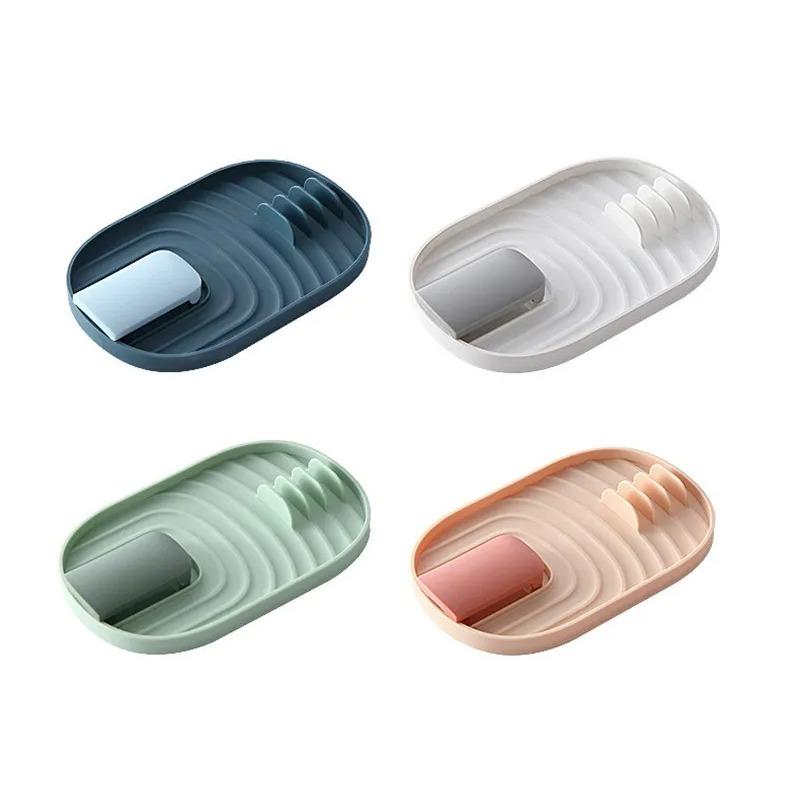 Kitchen Organizer Pot Cover Storage Pancake Turner Rack Soup Ladle Scoop Holder Dish Drain Rack Kitchen Gadgets Accessories