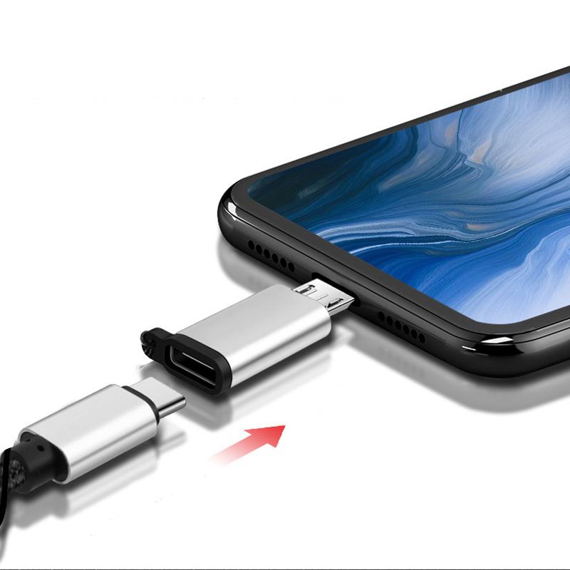 USB Type-C Adapter Type C To Micro USB Female To Male Converters For Xiaomi Samsung Charger Data Cable USBC USB C Adapter