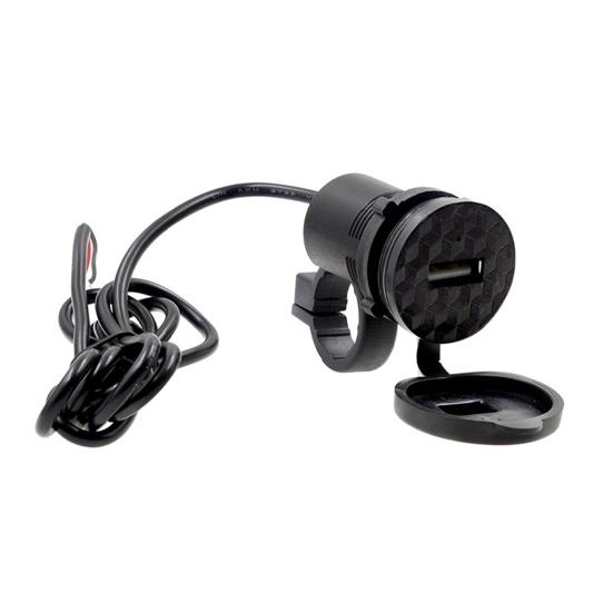12V Motorcycle Phone Charger Single Port Waterproof USB Socket Handlebar Phone