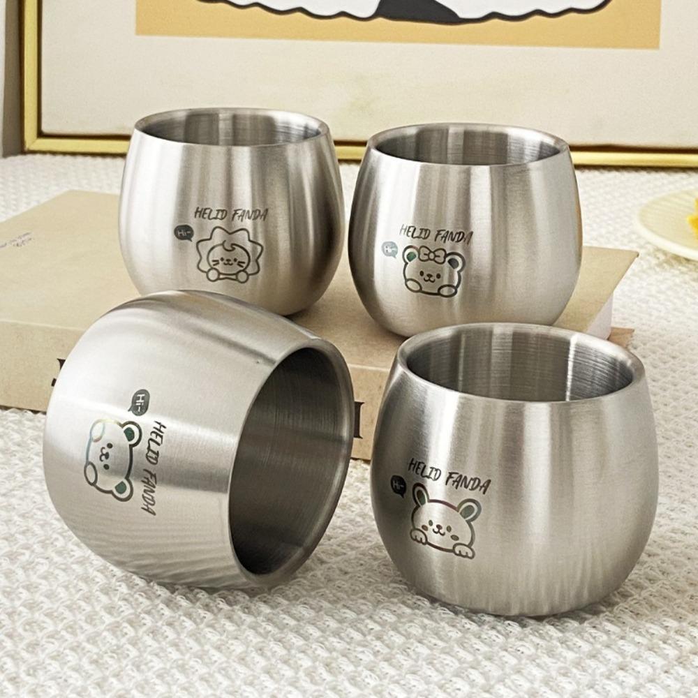 304 Stainless Steel Children Drinking Cup Thickened Kids Water Cup  Kitchen Gadgets Accessories