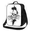 Grim Reaper Insulated Lunch Bag for Work School Demon Skull Waterproof Thermal Cooler Bento Box Women Children