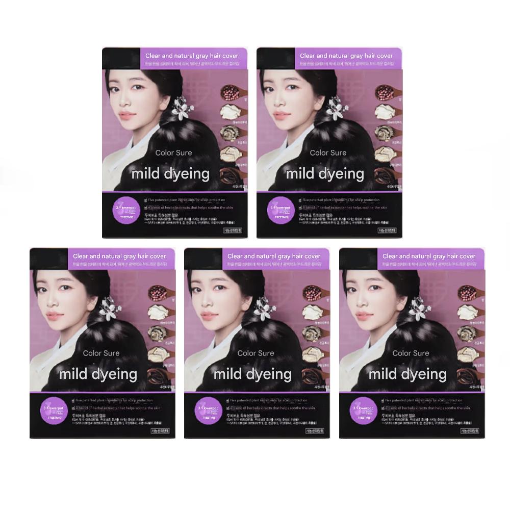 ColorSure Pouch Hair Dye Dark Brown 3-pack