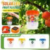 Outdoor Fruit Fly Trap Hanging Container Solar Powered LED Light Fruit Fly Catcher for Garden Patio Porch Insect Control