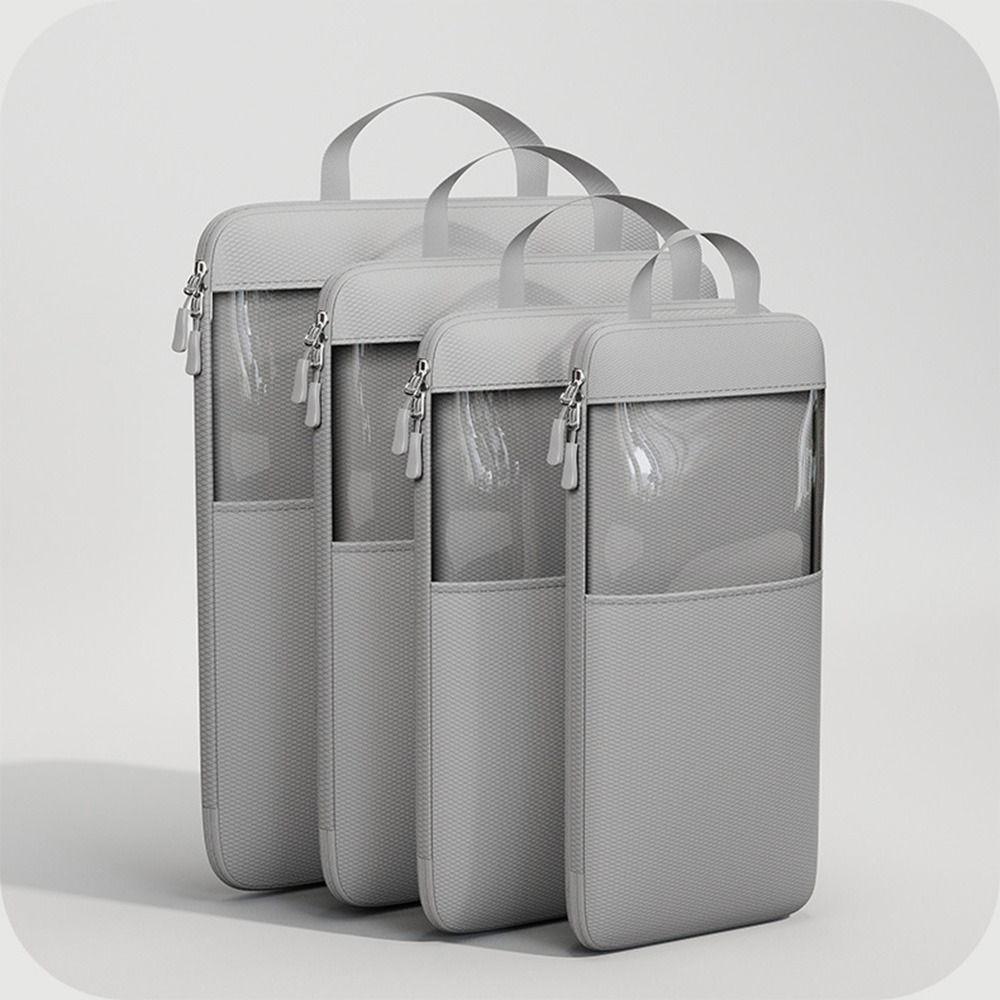 1/4Pcs Transparent Window Travel Clothing Storage Bag Multi-Sized Travel Suitcase Organizer  Home