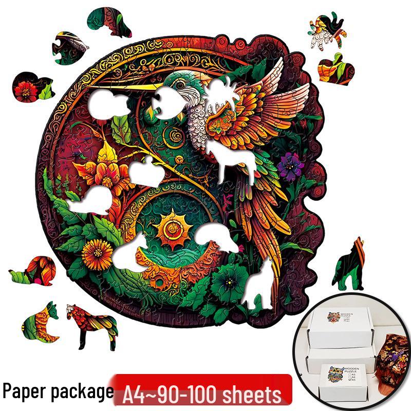 Irregular Animal Dog Penguin Wooden Puzzle in Stock