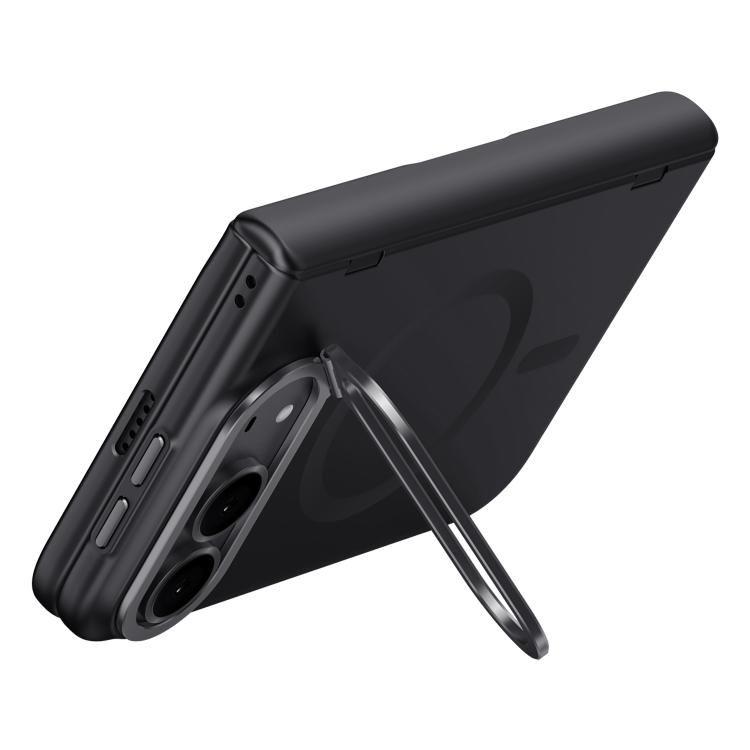Crazy Series Integrated HD Film Skin Feel Central Axis Magnetic Case With Lens Stand For iPhone Duo