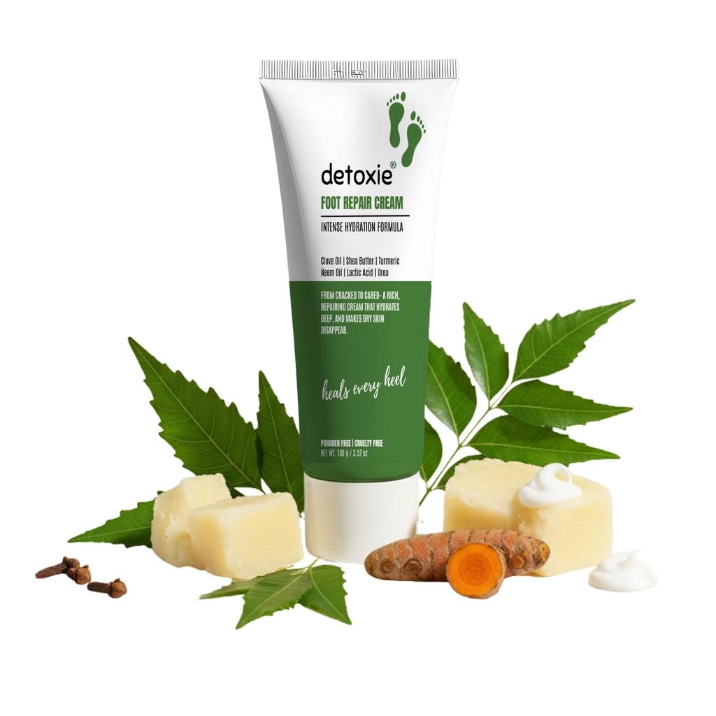 Detoxie Foot Repair Cream for Baby Soft Feet, Removes Dry Skin & Hard Calluses, Hydrates Dry Feet, Smoothens, Hydrates & Repairs Cracked Heels, Resu