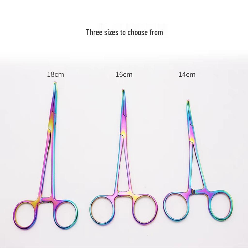 Hongwei Colored Stainless Steel Hemostatic Forceps & Needle Holders for Pets & Fishing Hook Removal