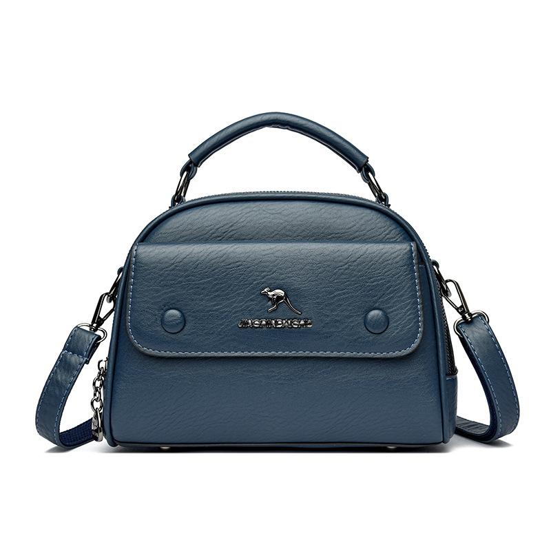 Soft Leather Small Square Bag Premium Texture Handbag New Versatile Large Capacity Shoulder Crossbody Bag